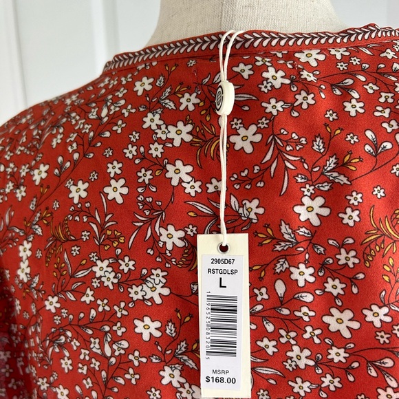 Max Studio Tie Waist Flutter Sleeve Midi Dress size L - Picture 5 of 6